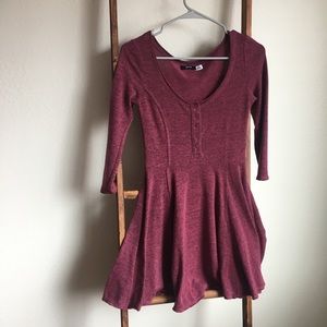 BDG / urban outfitters skater dress maroon